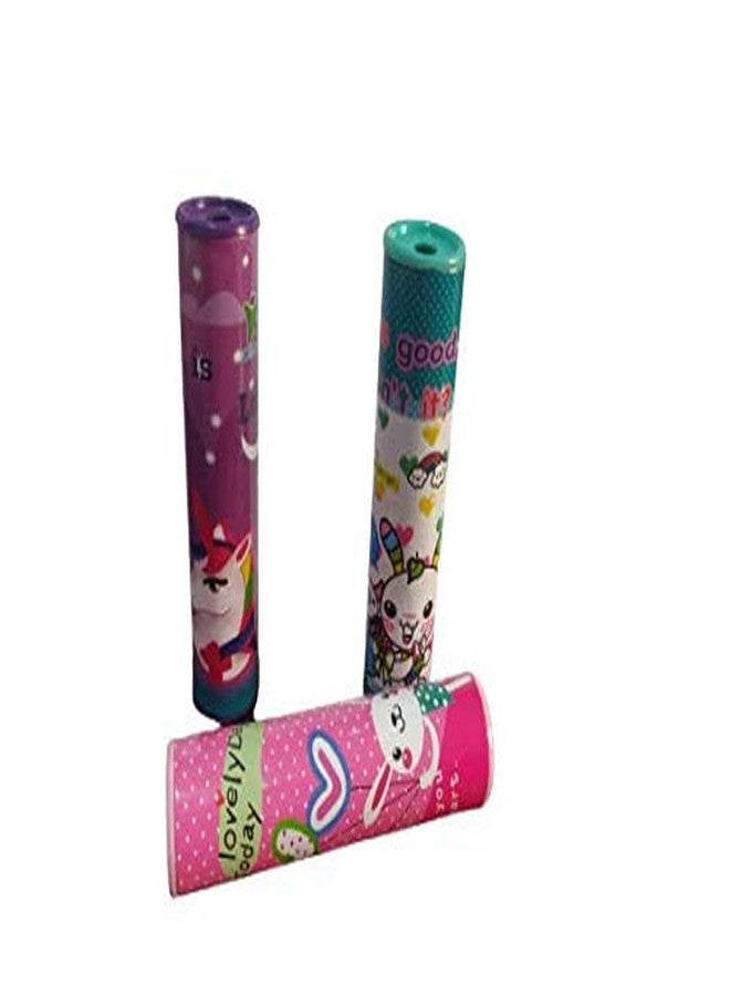 SC Pack of 3 Kaleidoscopes Birthday Party Return Gift for Kids | Magical Fun Science Toy (Assorted Design and Colour) - Image 2